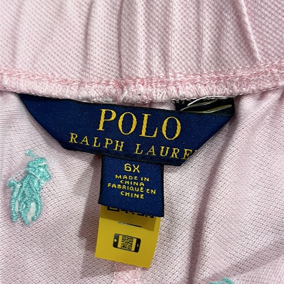 POLO RALPH LAUREN KIDS PINK AND AQUA SHORTS 6X - Picture 4 of 7
